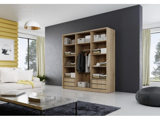 Szafa przesuwna Meblo 200 cm sonoma