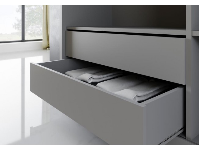 Szafa przesuwna Meblo szary mat 200 cm