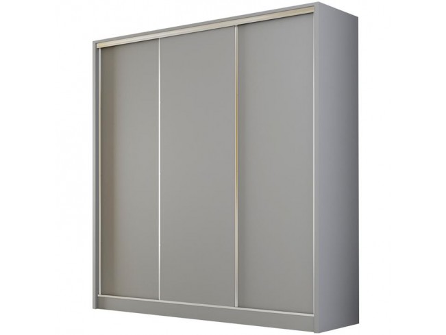 Szafa przesuwna Meblo 200 szary mat - widok ogólny