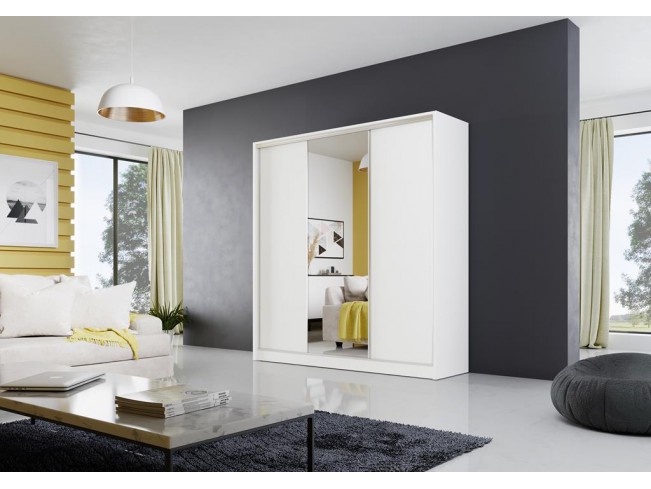 Szafa przesuwna Meblo 1 biały mat 200 cm