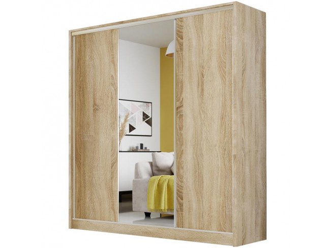 Szafa przesuwna Meblo 1 sonoma 200 cm - widok ogólny