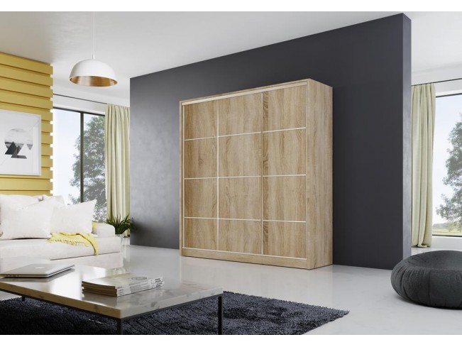 Szafa przesuwna Meblo 3 sonoma 200 cm