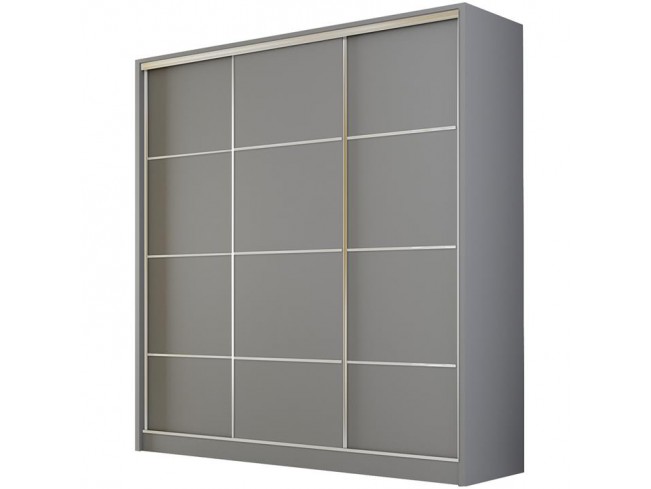 Szafa Meblo 3 szary mat 200 cm - widok ogólny