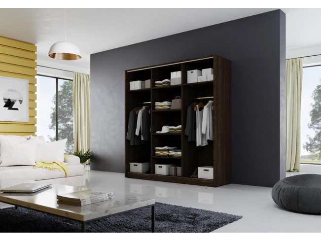 Szafa przesuwna Meblo 3 wenge 200 cm