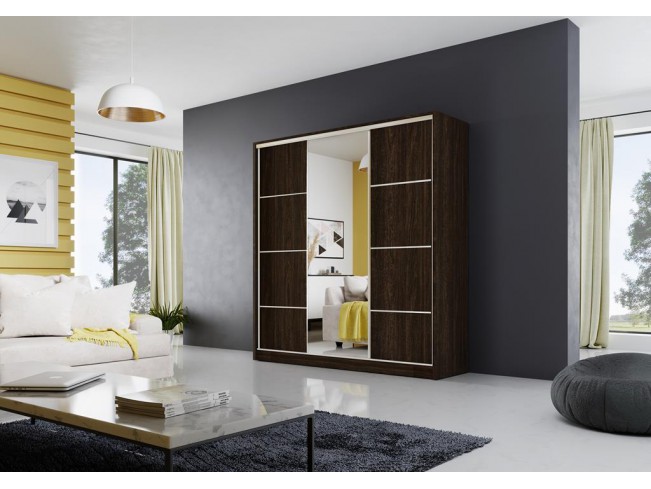 Szafa przesuwna Meblo 4 wenge 200 cm