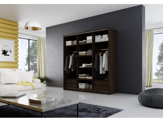 Szafa przesuwna Meblo 4 wenge 200 cm
