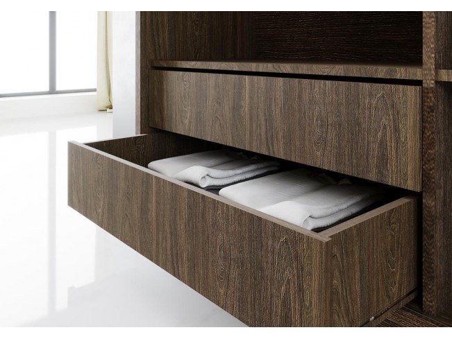 Szafa przesuwna Meblo 4 wenge 200 cm