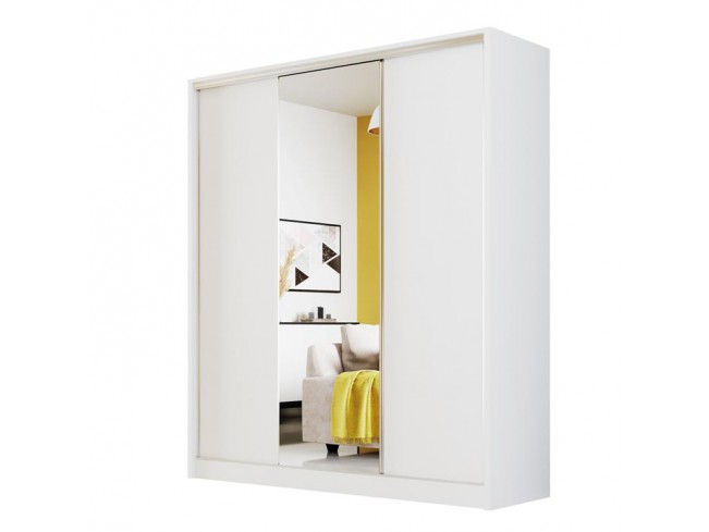 Szafa Meblo 1 180 biały mat - widok z przodu