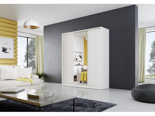 Szafa przesuwna Meblo 1 biały mat 180 cm