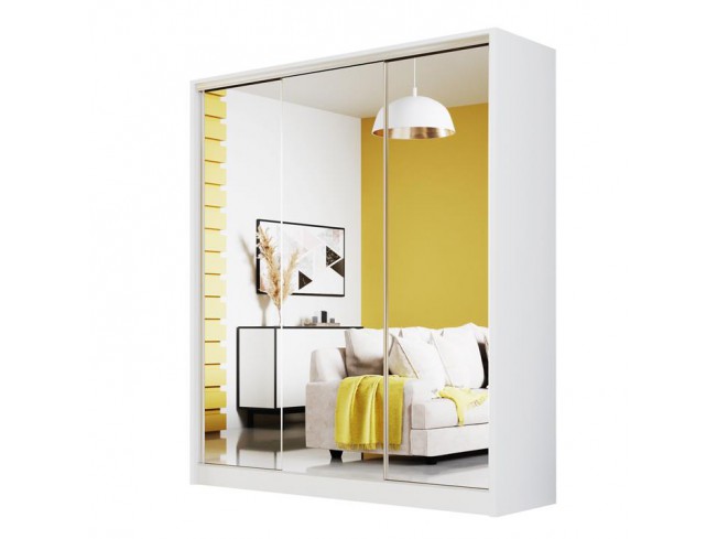 Szafa Meblo 2 180 biały mat - widok ogólny