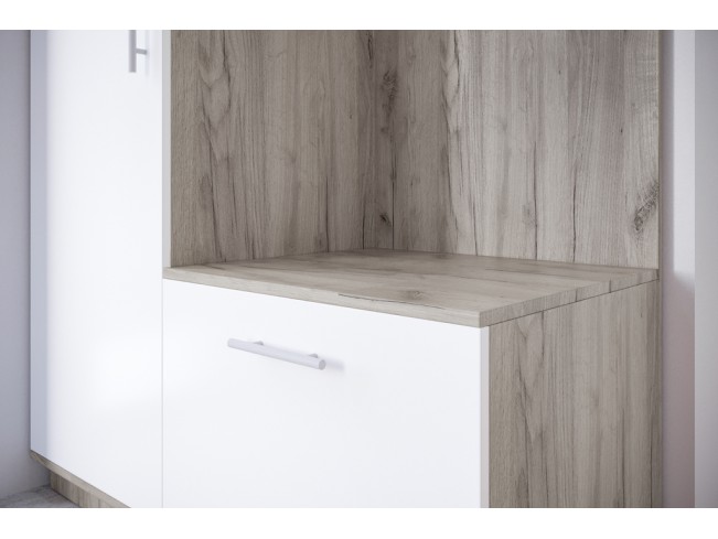 Szafa garderoba Milo 1 szary/mat 120 cm