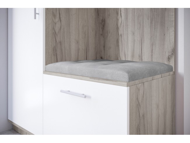 Szafa garderoba Milo 2 szary/mat 120 cm