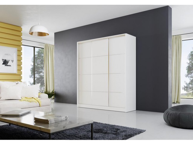 Szafa przesuwna Meblo 3 biały mat 180 cm