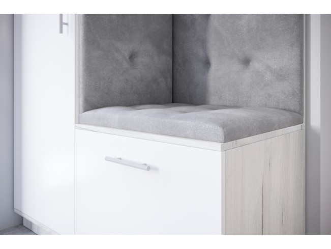 Szafa garderoba Milo 3 biały/mat 120 cm