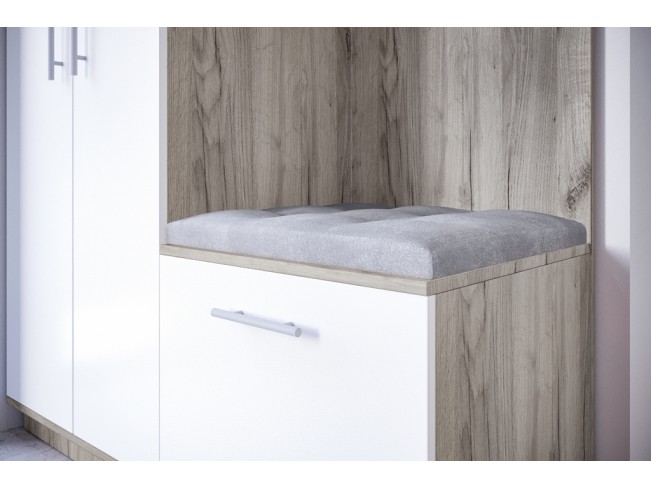 Szafa garderoba Milo 2 szary/mat 150 cm