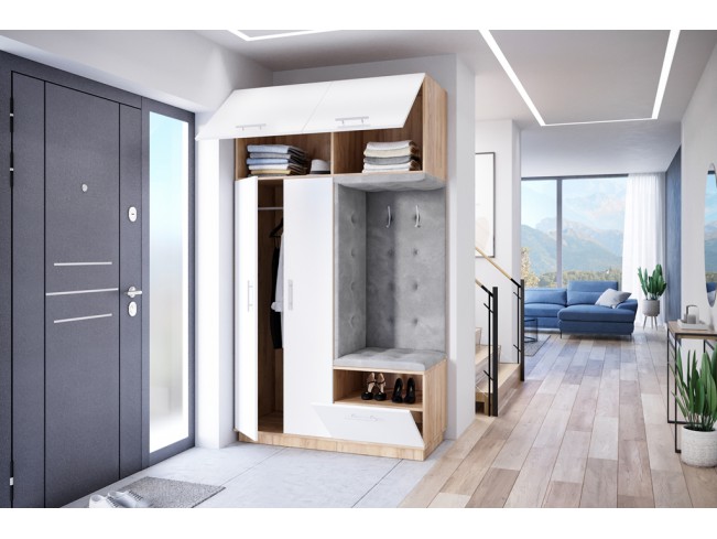 Szafa garderoba Milo 3 złoty/mat 150 cm