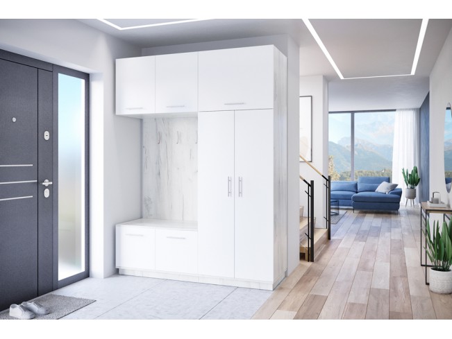 Szafa garderoba Milo 1 biały/mat 180 cm