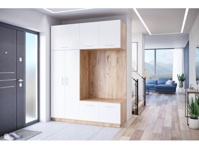 Szafa garderoba Milo 1 złoty/mat 180 cm