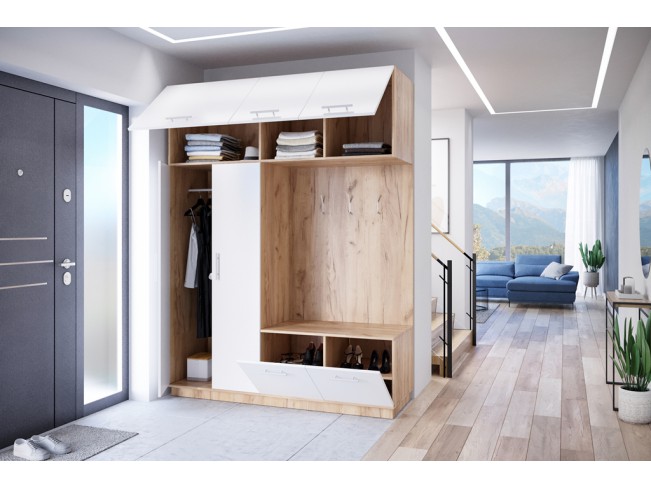 Szafa garderoba Milo 1 złoty/mat 180 cm