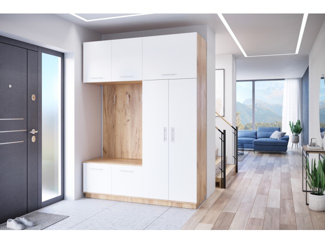 Szafa garderoba Milo 1 złoty/mat 180 cm