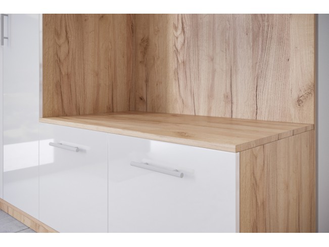 Szafa garderoba Milo 1 złoty/połysk 180 cm