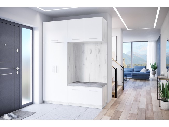 Szafa garderoba Milo 2 biały/mat 180 cm