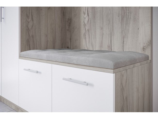 Szafa garderoba Milo 2 szary/mat 180 cm