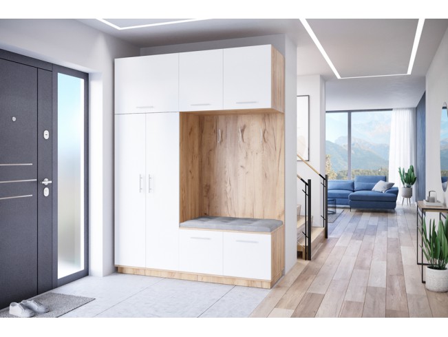 Szafa garderoba Milo 2 złoty/mat 180 cm