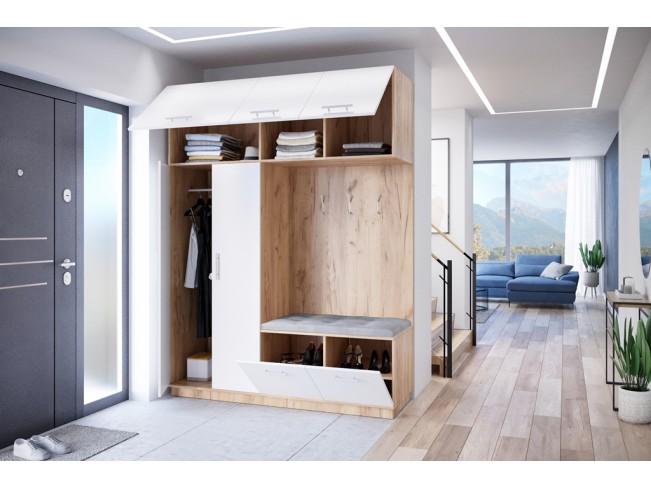 Szafa garderoba Milo 2 złoty/mat 180