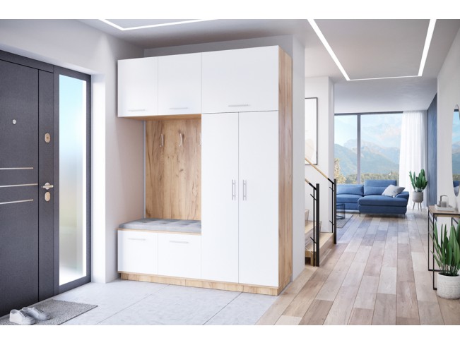 Szafa garderoba Milo 2 złoty/mat 180 cm