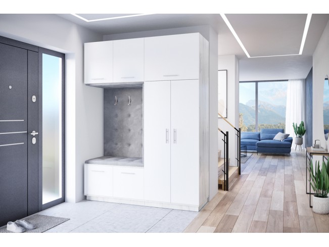 Szafa garderoba Milo 3 biały/mat 180 cm