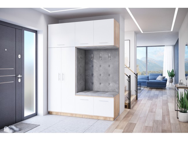 Szafa garderoba Milo 3 złoty/mat 180 cm