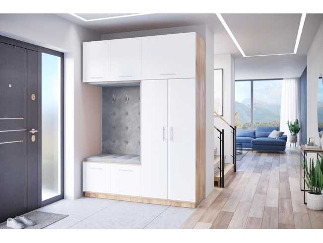 Szafa garderoba Milo 3 złoty/mat 180 cm