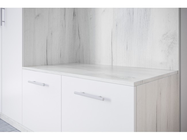 Szafa garderoba Milo 1 biały/mat 200 cm