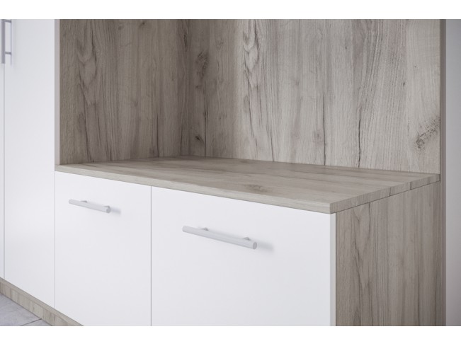 Szafa garderoba Milo 1 szary/mat 200 cm