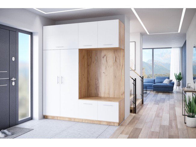 Szafa garderoba Milo 1 złoty/mat 200 cm