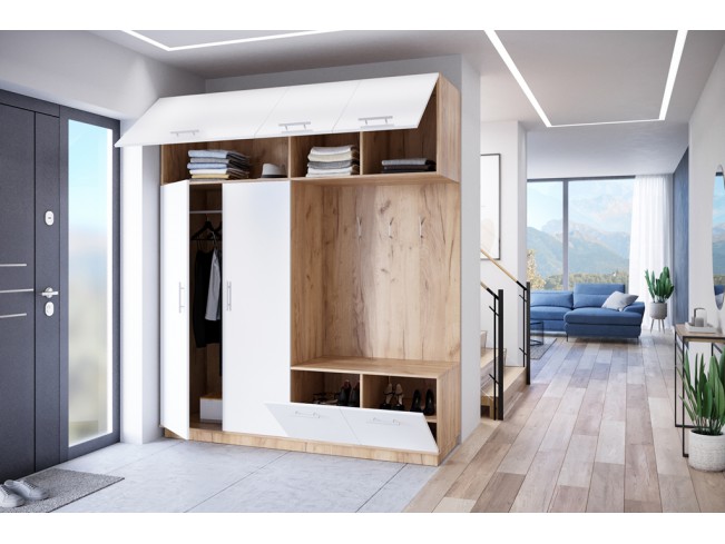 Szafa garderoba Milo 1 złoty/mat 200 cm