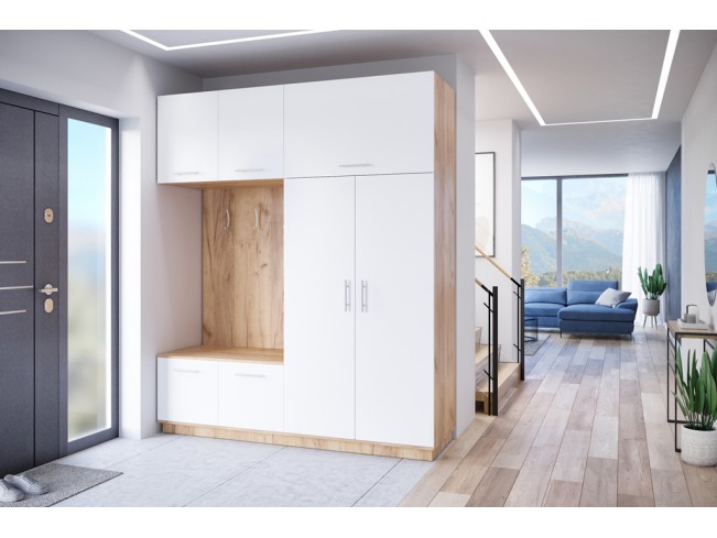 Szafa garderoba Milo 1 złoty/mat 200 cm