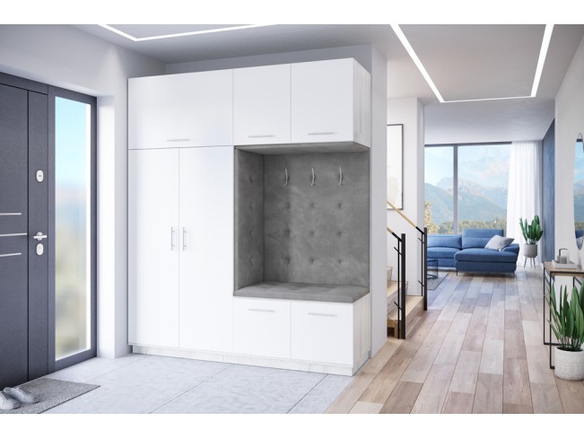 Szafa garderoba MILO 3 biały/mat 200 cm