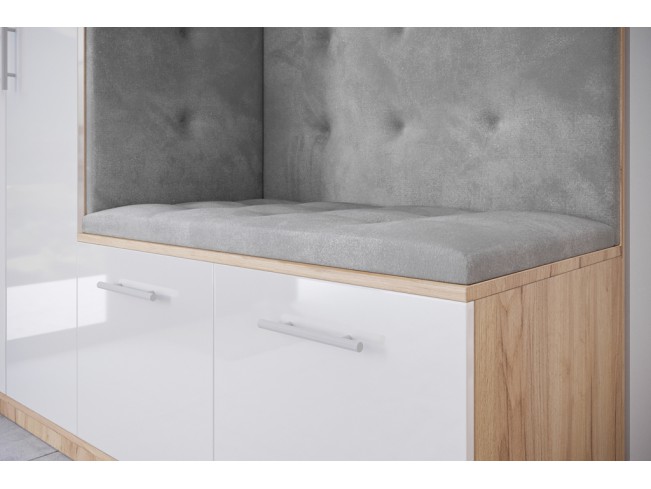 Szafa garderoba Milo 3 złoty/połysk 200 cm