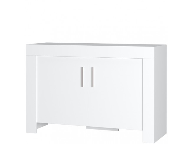 Komoda Lona 2 biała 120 cm - widok ogólny
