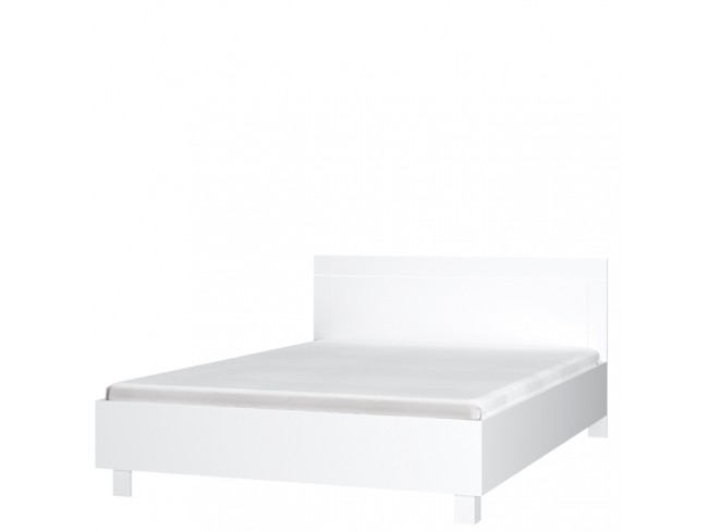 Łóżko korpusowe Lona 140 białe - widok z przodu