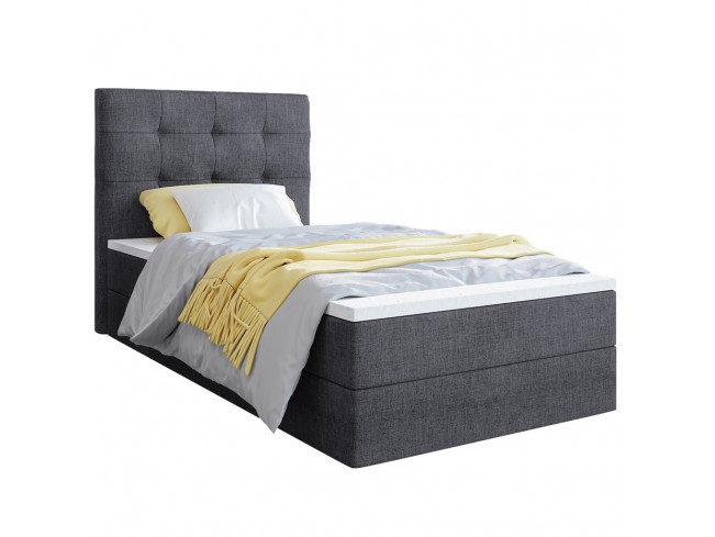 Łóżko kontynentalne Sleepy 80 Sawana 05 szary - widok ogólny