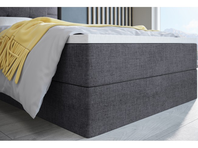 Łóżko kontynentalne Sleepy 80 Sawana 05 szary