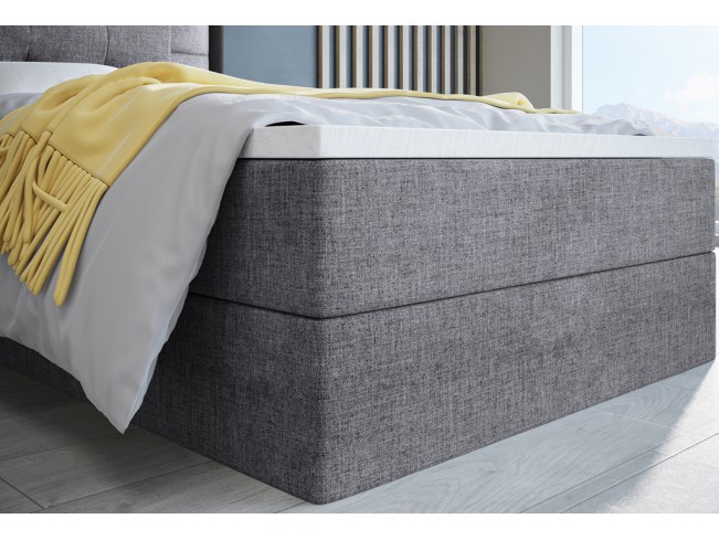 Łóżko kontynentalne Sleepy 90 Sawana 21 jasny szary