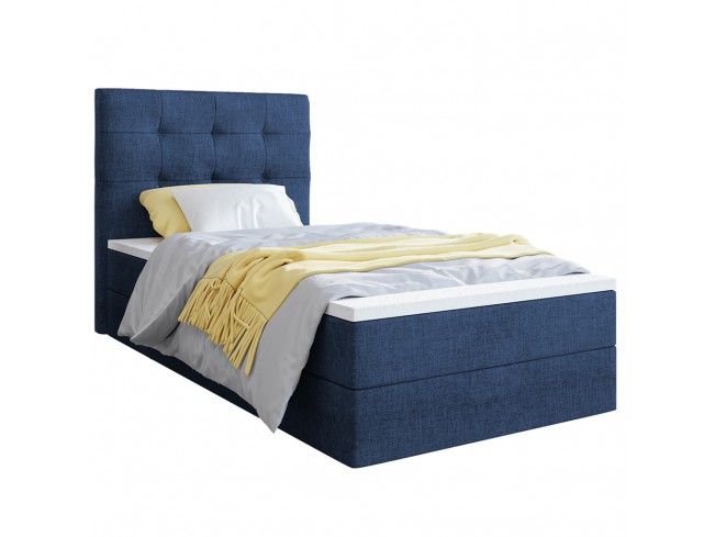 Łóżko kontynentalne Sleepy 80 Sawana 80 niebieski jeans - widok z przodu