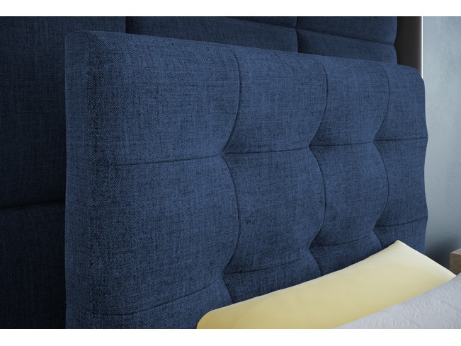 Łóżko kontynentalne Sleepy 90 Sawana 80 niebieski jeans