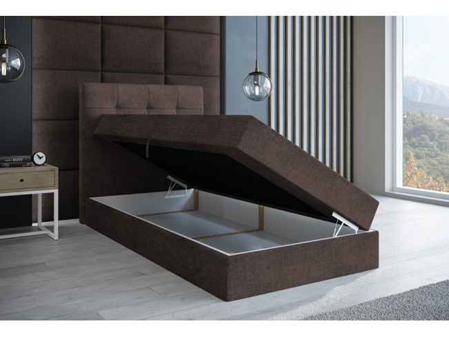 Łóżko kontynentalne Sleepy 90 Inari 24 mleczna czekolada