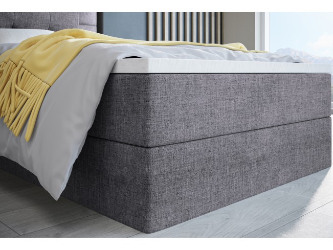 Łóżko kontynentalne Sleepy 80 Inari 91 jasny szary