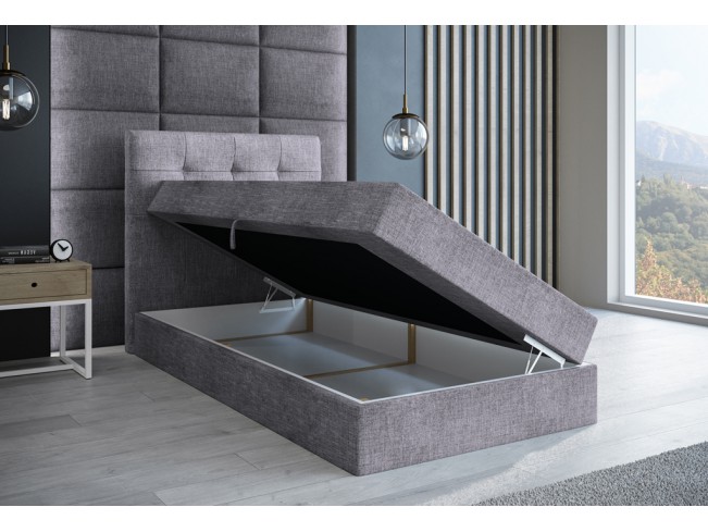 Łóżko kontynentalne Sleepy 80 Inari 91 jasny szary